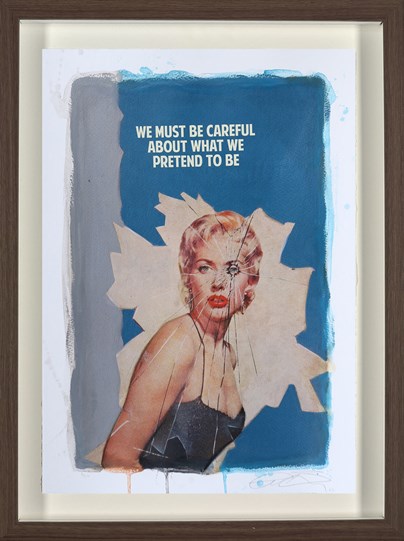 We Must Be Careful (Blue) by The Connor Brothers - Framed Hand Coloured Edition